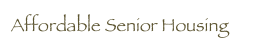 Affordable Senior Housing